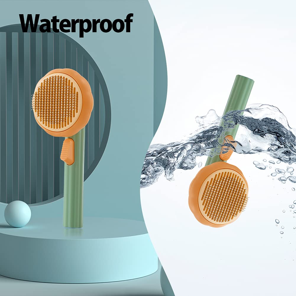 The brush can be rinsed under water