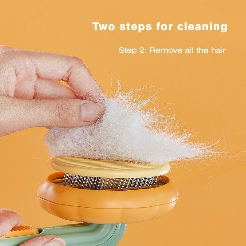 Step 2: wipe the hair off the brush