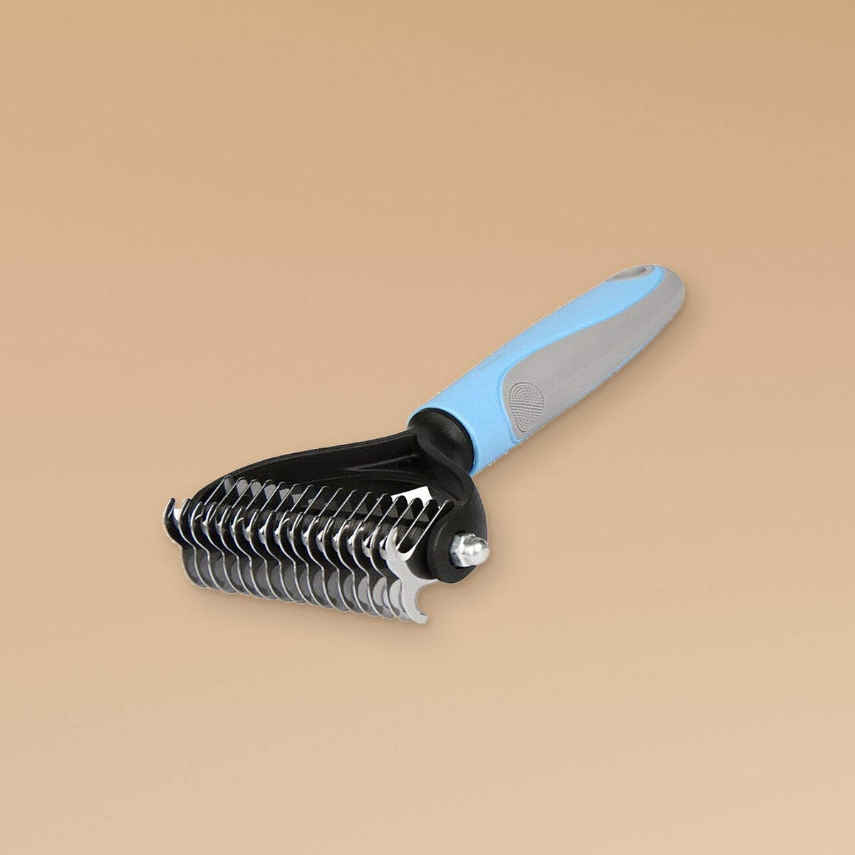 Shedwell double-sided undercoat rake in blue